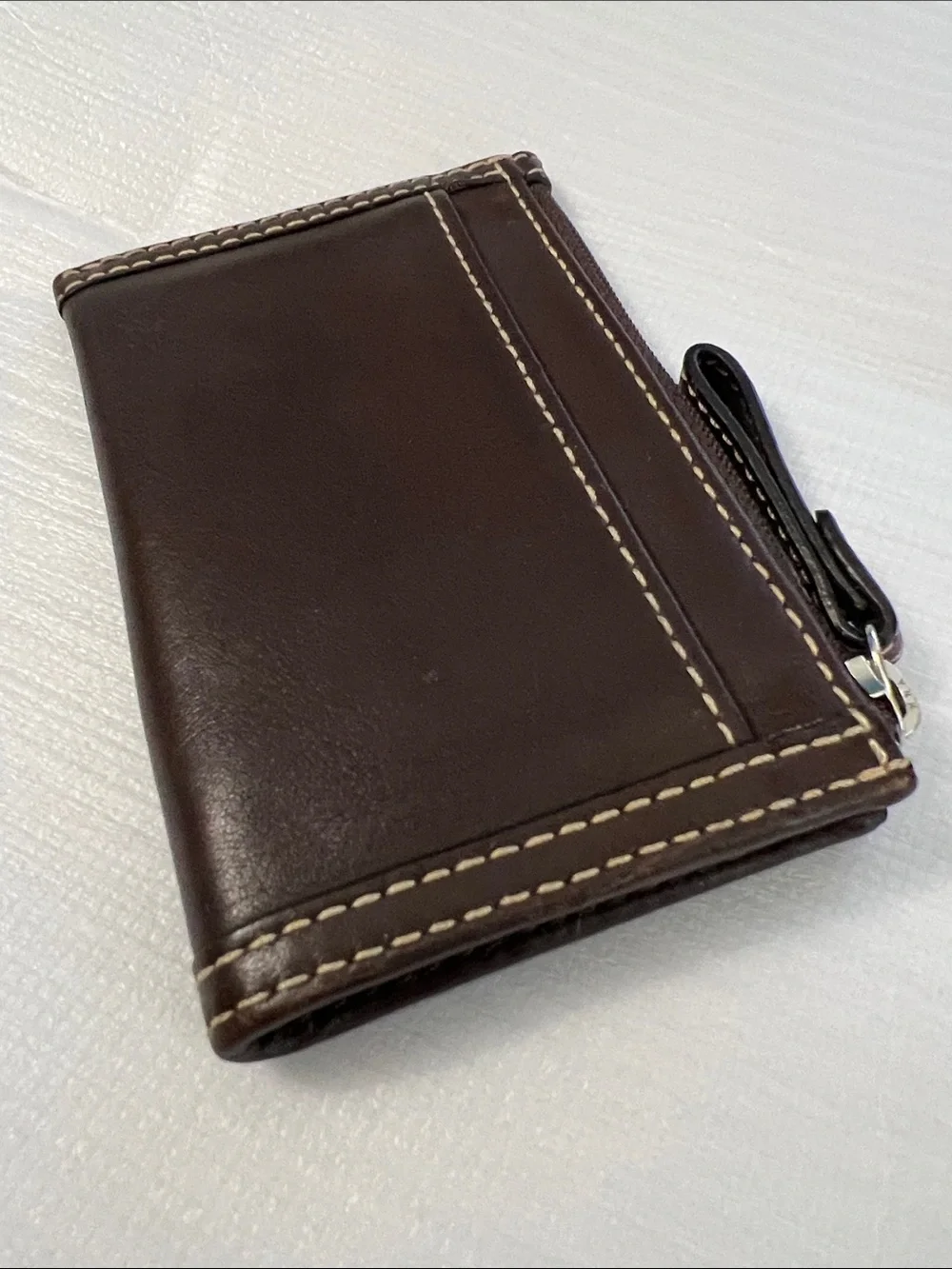 Coach mini skinny wallet card holder brown leather Style # F41788